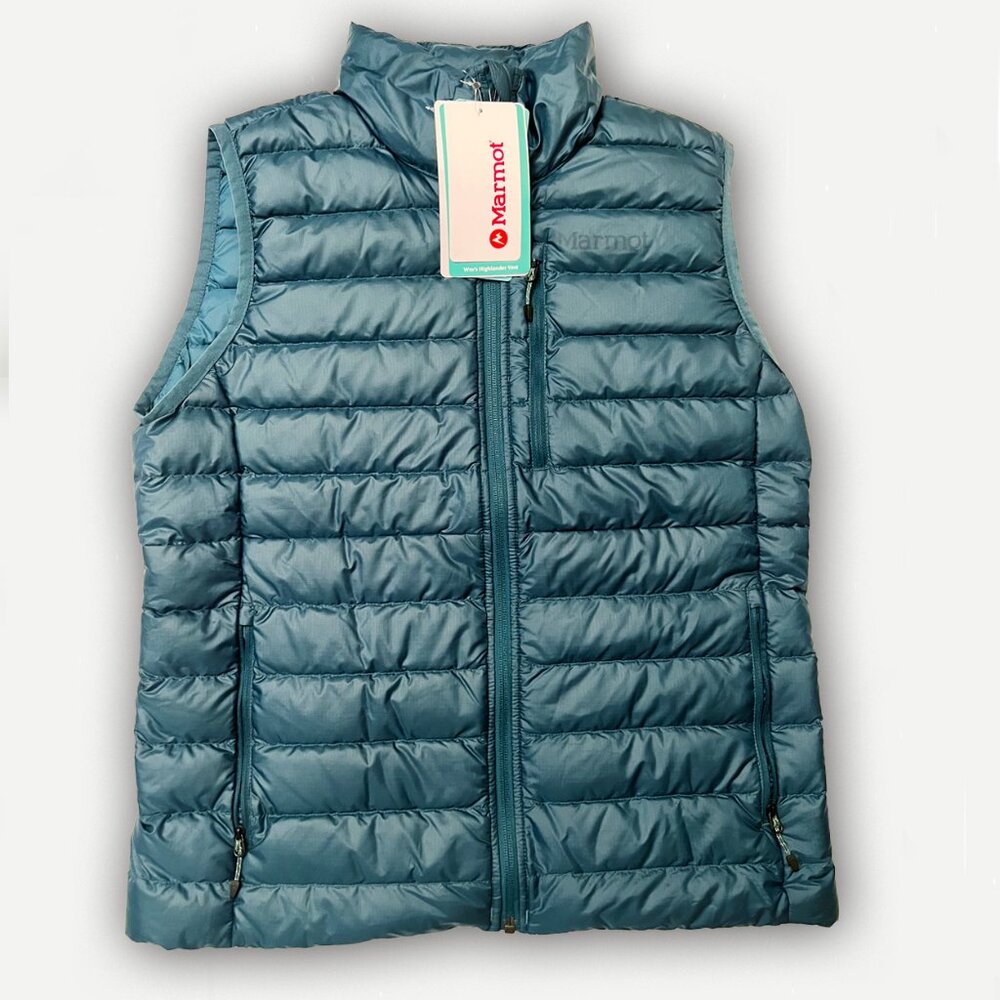 Marmot Highlander Down Vest - Dark Jungle, Medium - NWT - $175 Retail